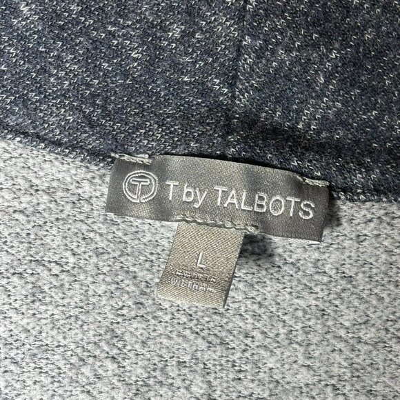 T for Talbots Navy Blue & White Jersey Jacket Leisure - Picture 10 of 10